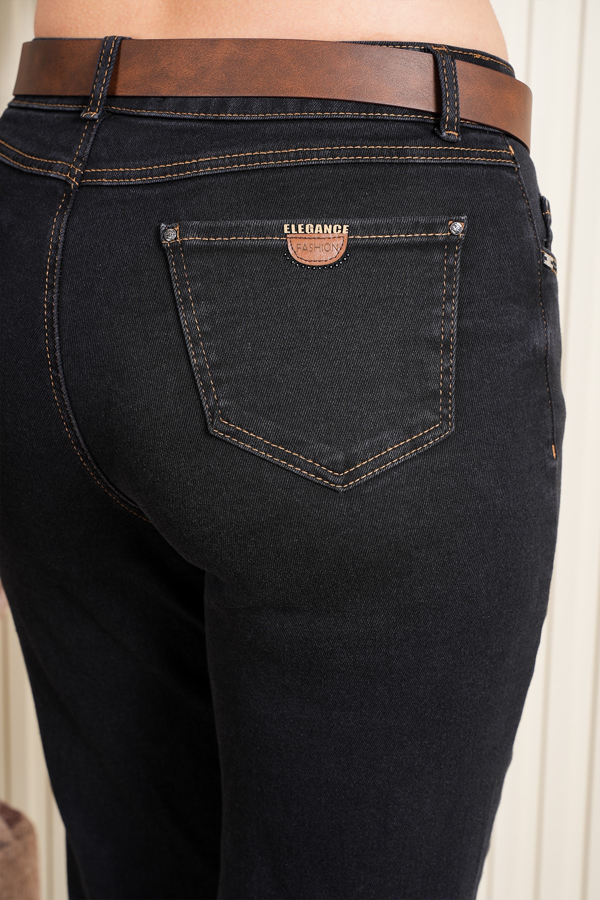 Kadın Paça Katlama Detaylı Mom Jean Pantolon 10653