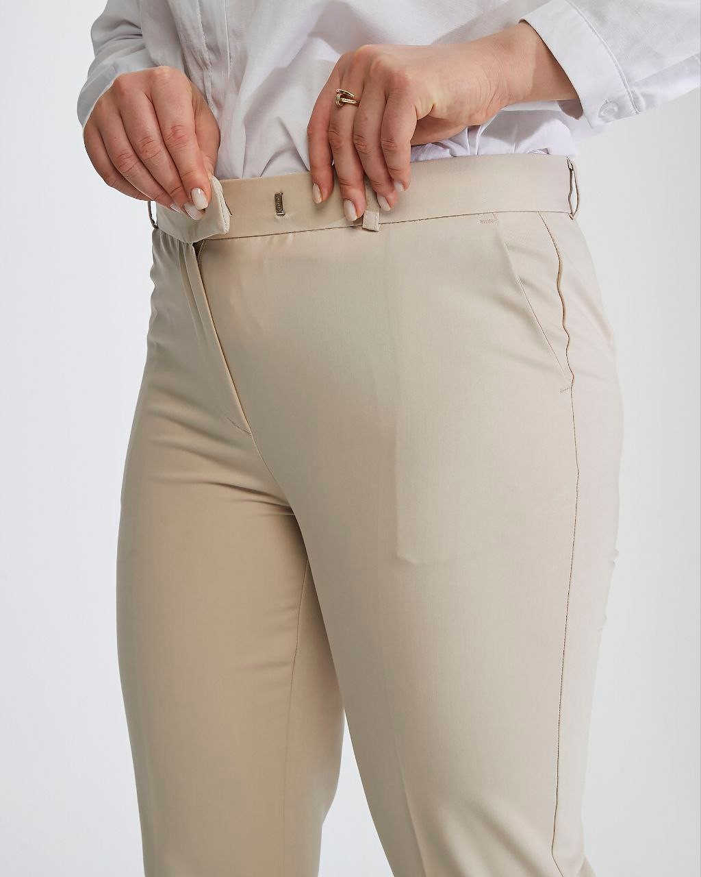Kadın Yüksek Bel Basic Kumaş Pantolon 85702