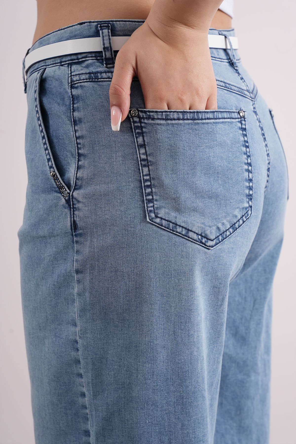 Kadın  Mom Balon Jean  Pantolon 10487