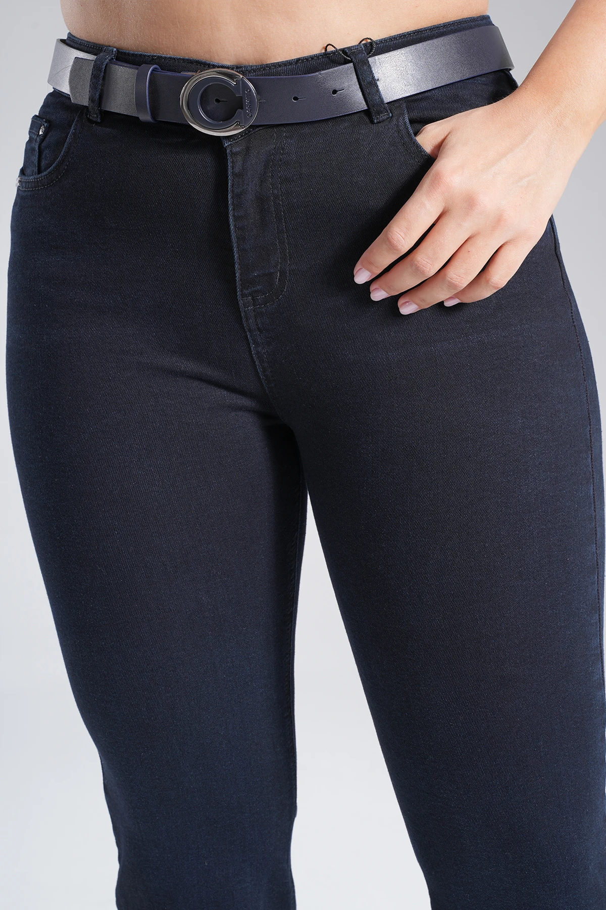 Kadın Paça Püskül Detaylı  İspanyol Jean  Pantolon 10569