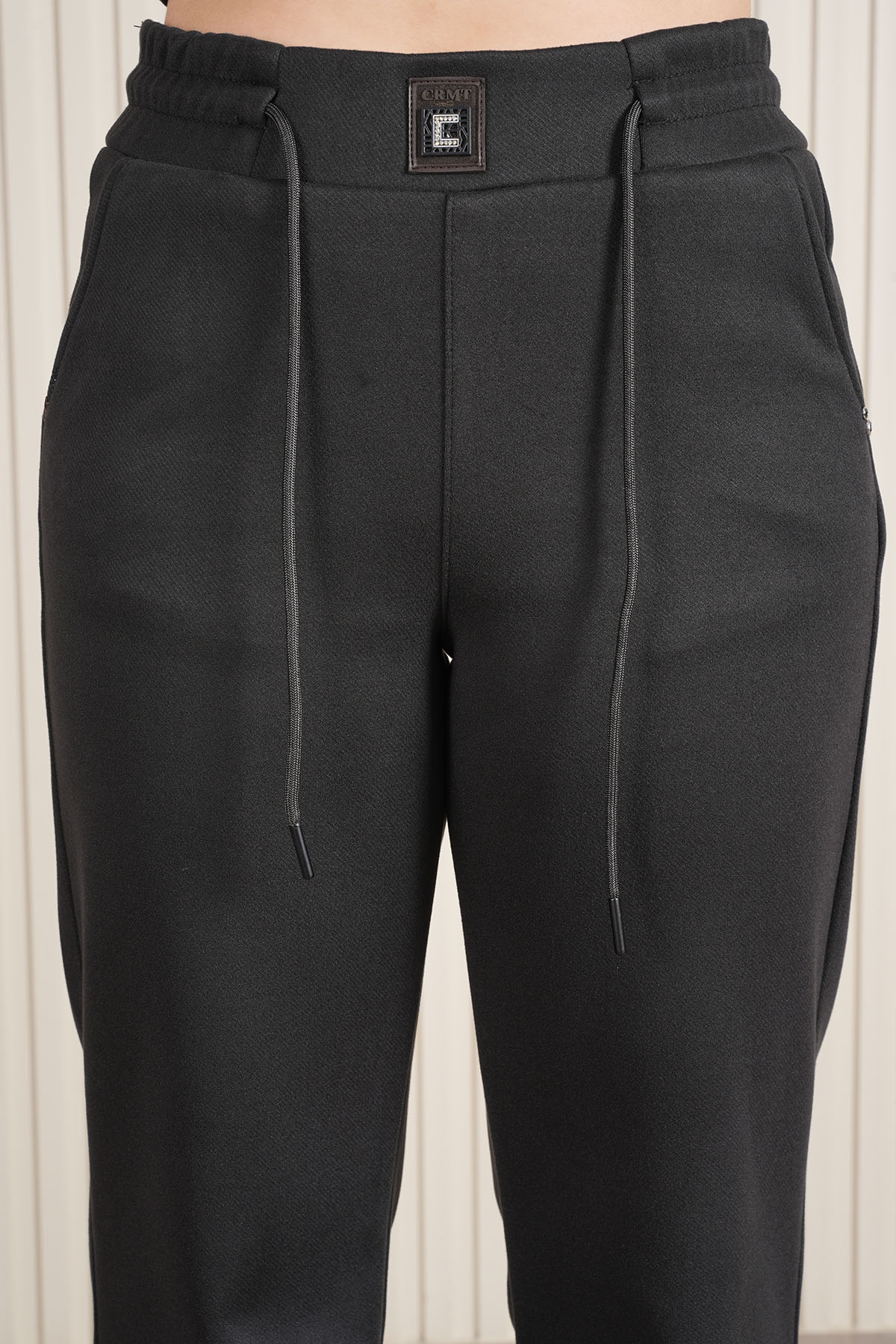 Kadın Bel Lastikli Süet Kadife Palazzo Pantolon 10681