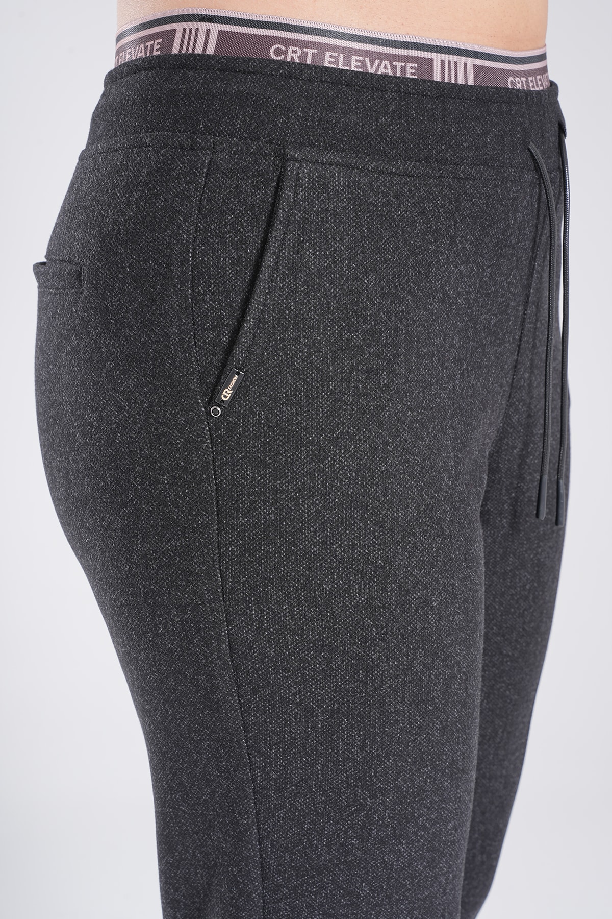 Kadın Bel Ve Paçası Özel Lastikli Jogger Mom Pantolon 10645