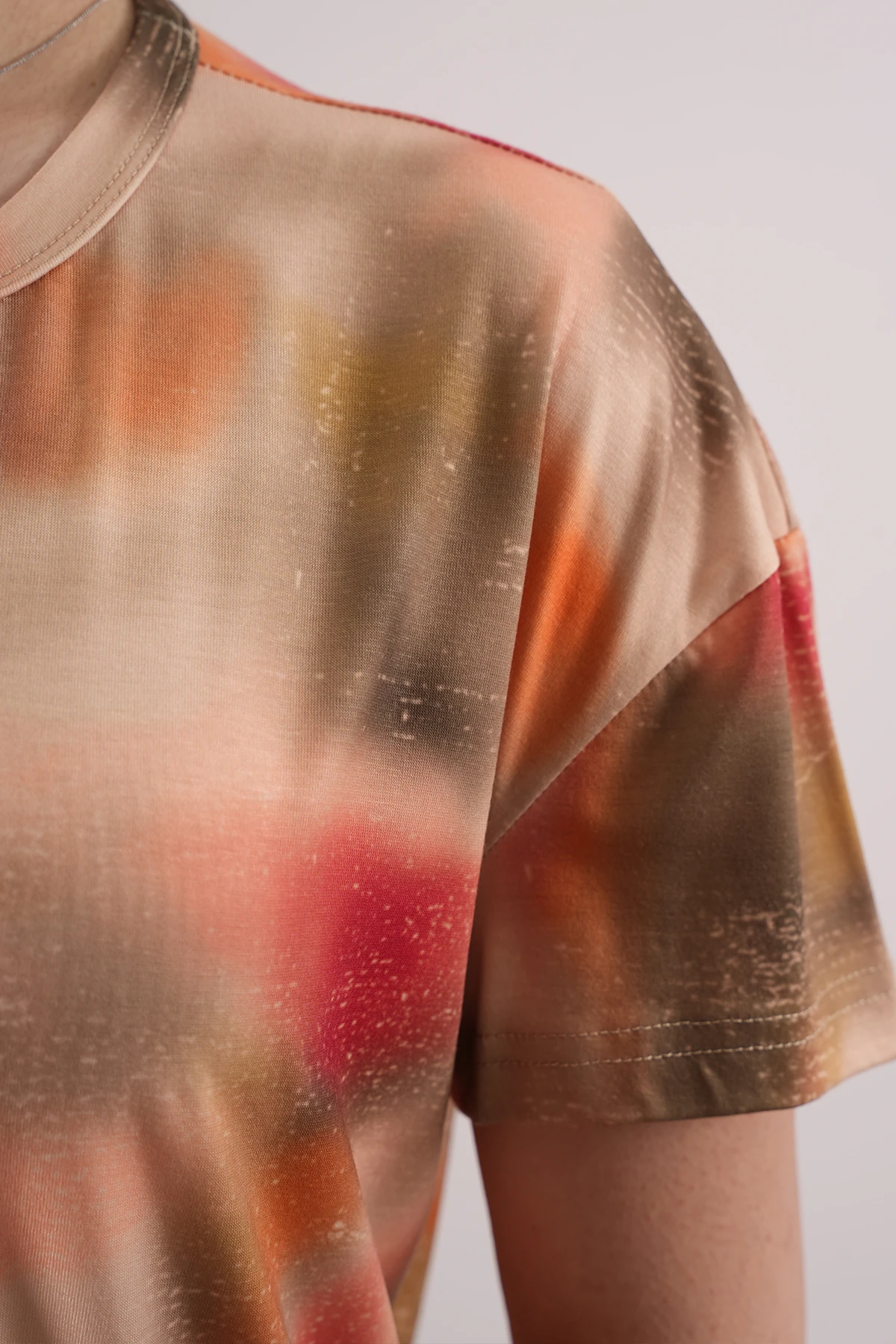 Kadın Klasik Midi Boy Oversize T-Shirt 1027