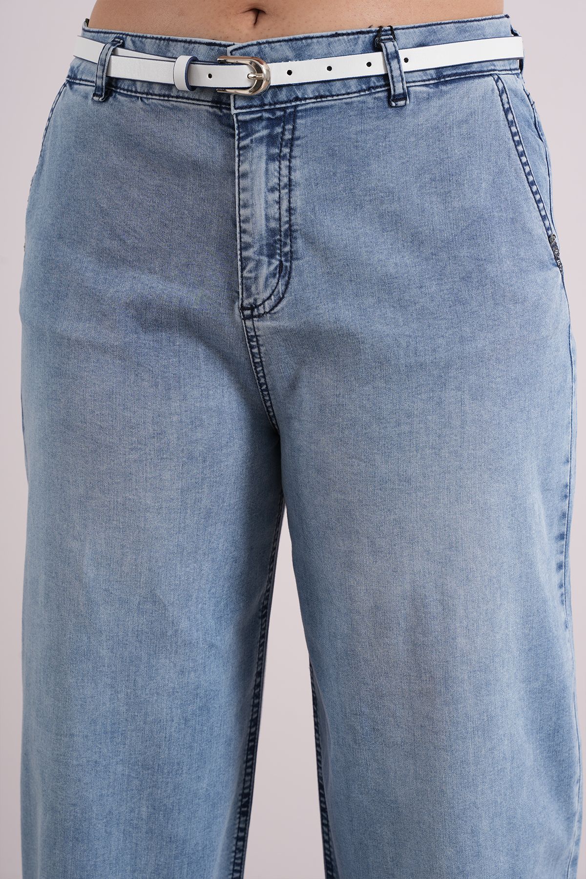 Kadın  Mom Balon Jean  Pantolon 10487