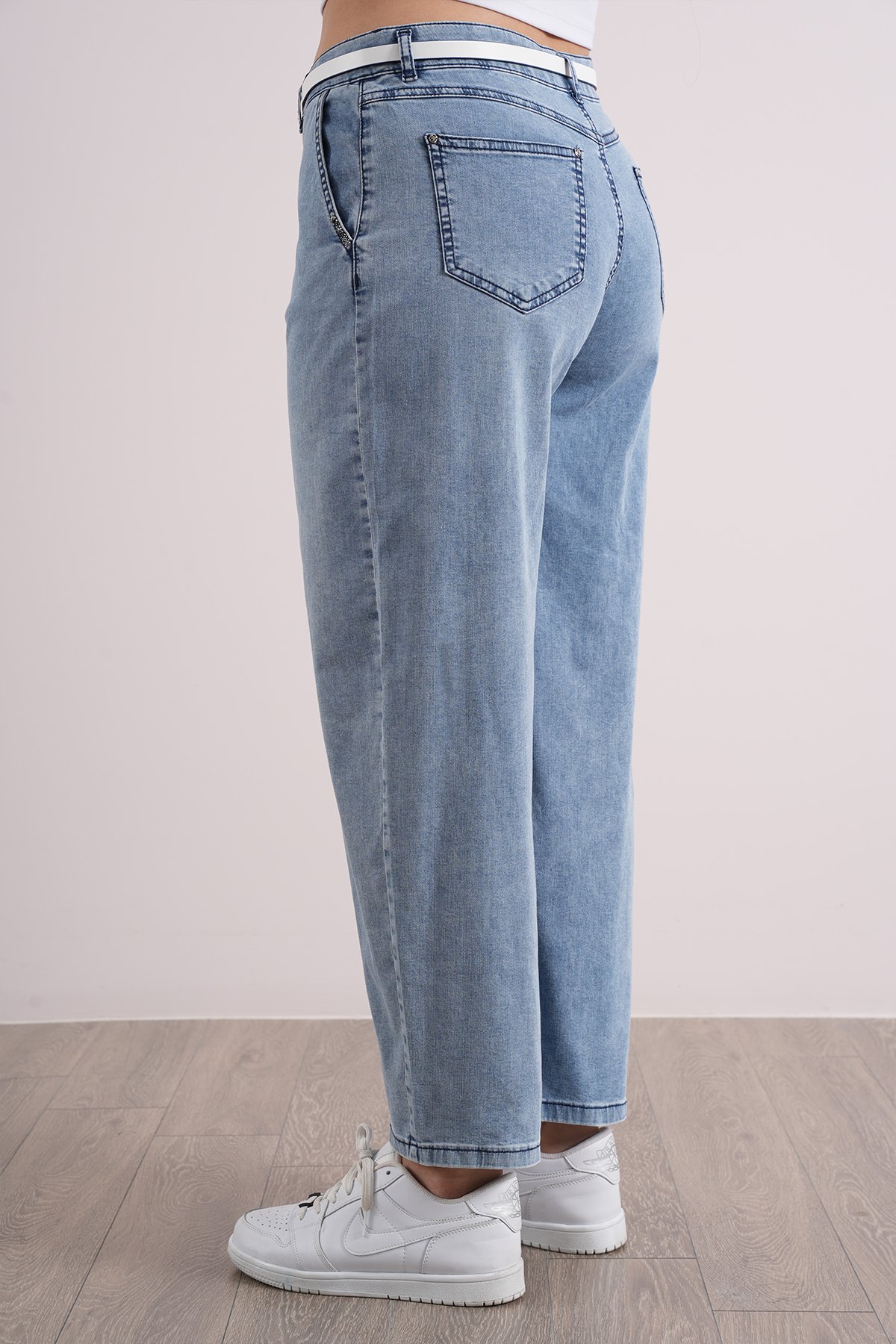 Kadın  Mom Balon Jean  Pantolon 10487