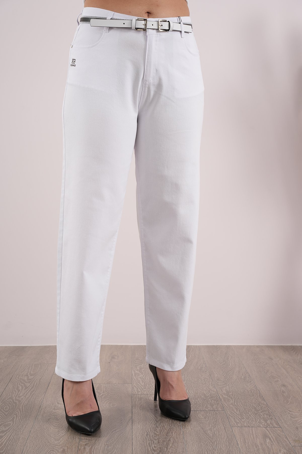 Kadın Likralı Mom Yazlık Slim Pantolon 10478