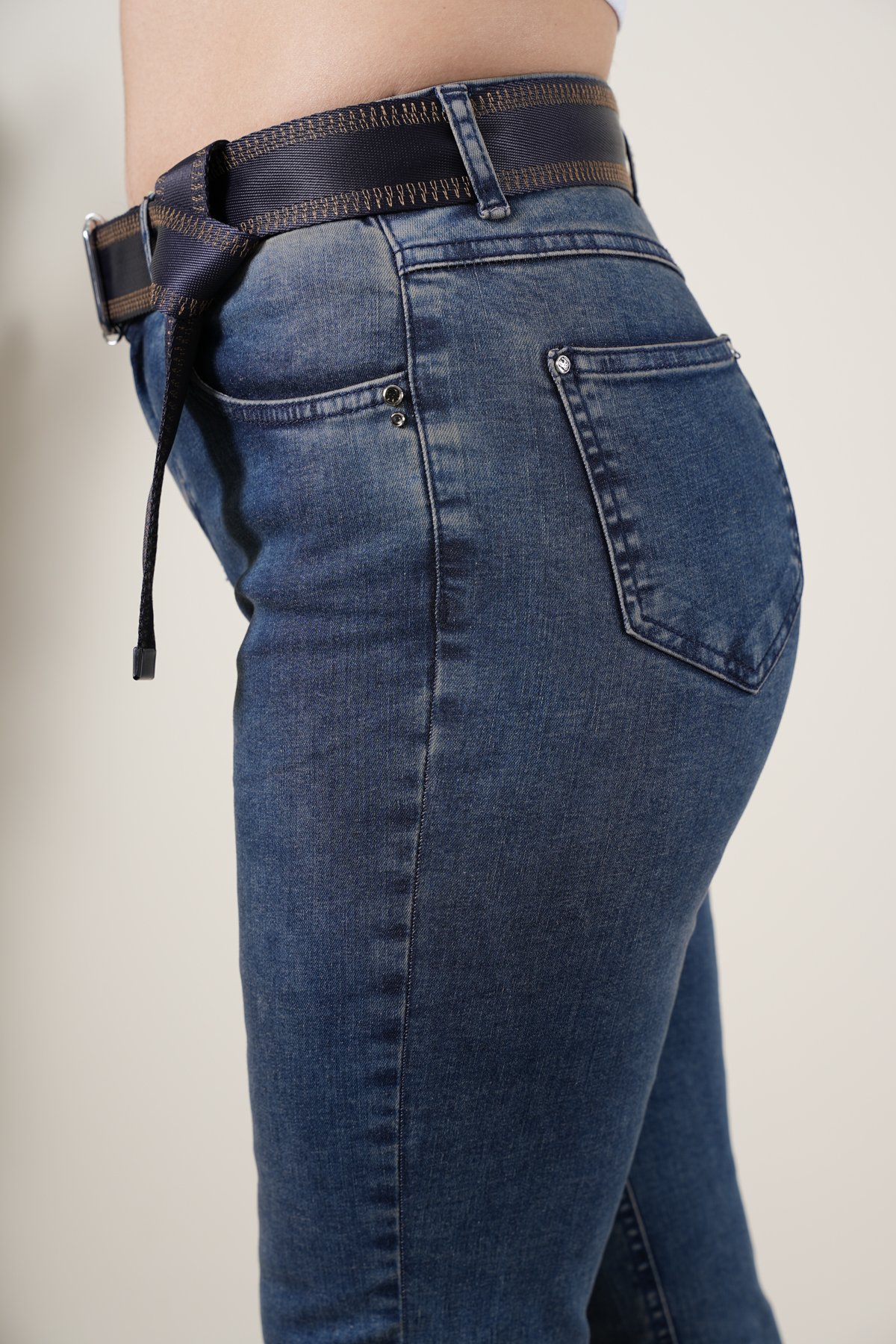 Kadın Likralı Dar Paça Jean Pantolon 10427