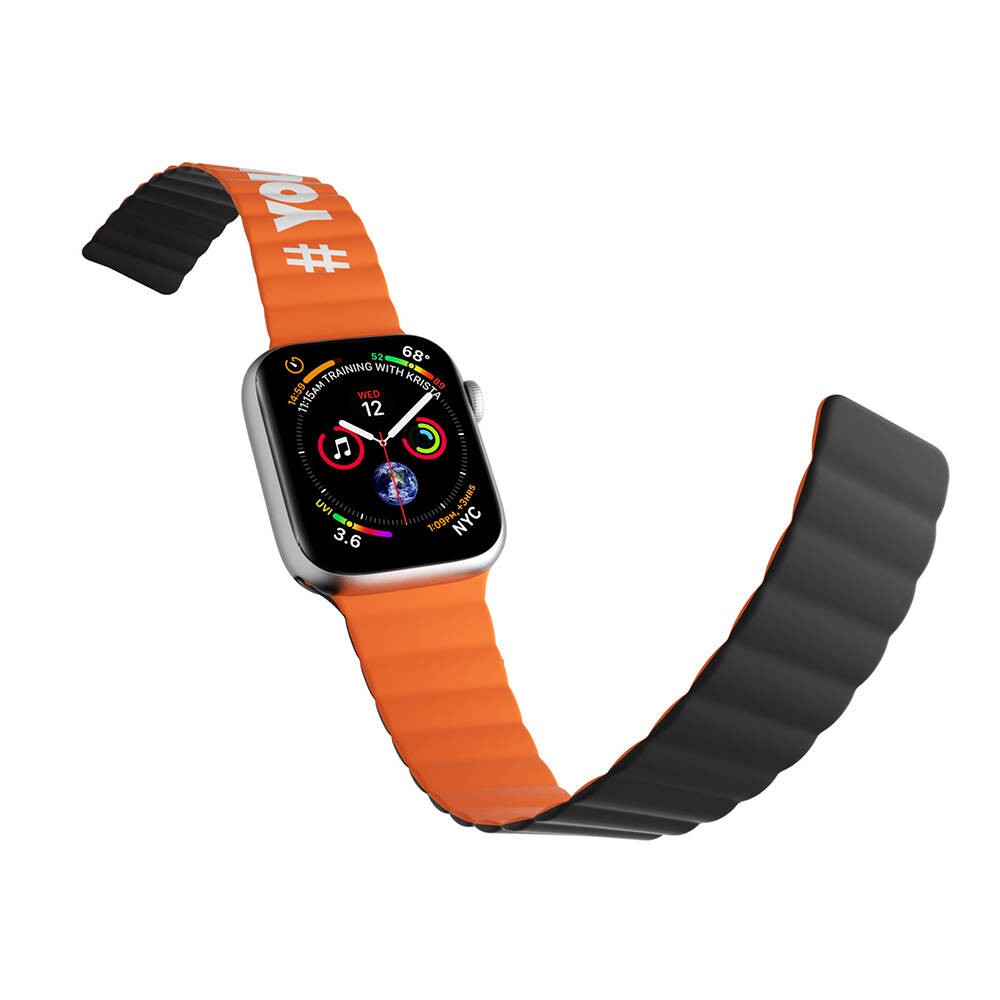 Apple Watch Kordon Youngkit Classical Magnetik Tak Çıkar Silikon Strap Kayış