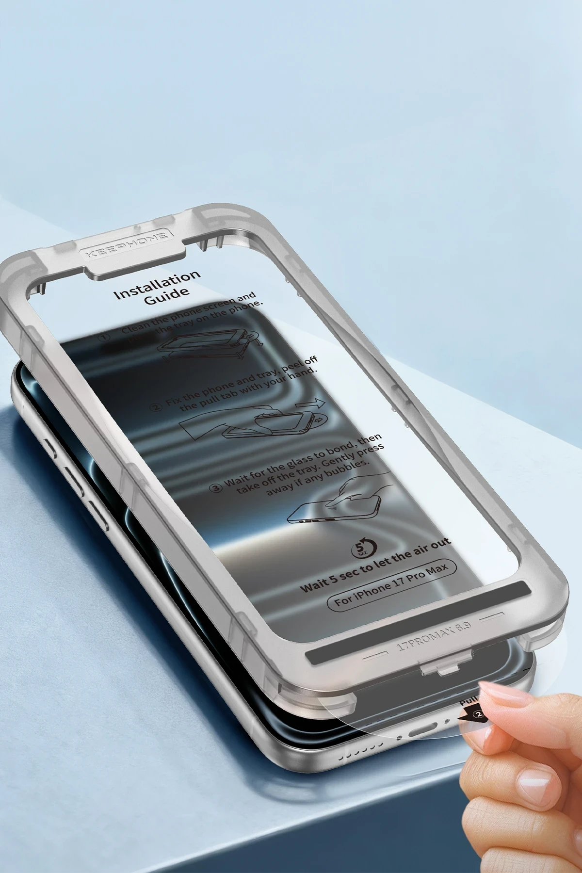 Keephone EasyFit HD Cam Ekran Koruyucu - iPhone 17 Pro Max