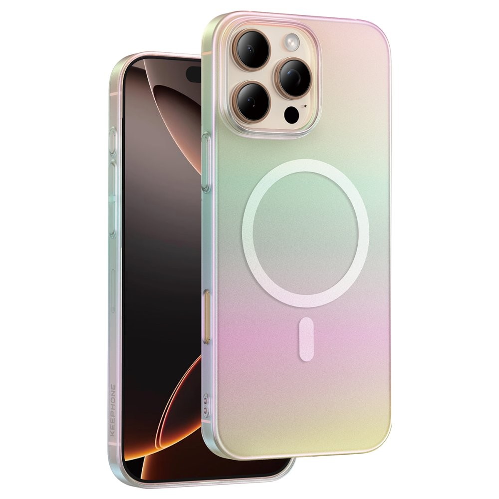Keephone iPhone 16 Pro Max Fantasia Gökkuşağı Magsafe Kılıf 