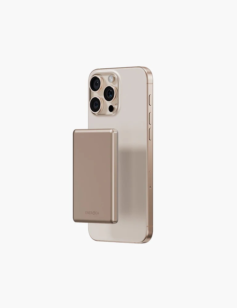 Energea AluPac Mini 5K 5000mAh 15W Kablosuz Şarj Çıkışlı PD Hızlı Şarj Magsafe Powerbank