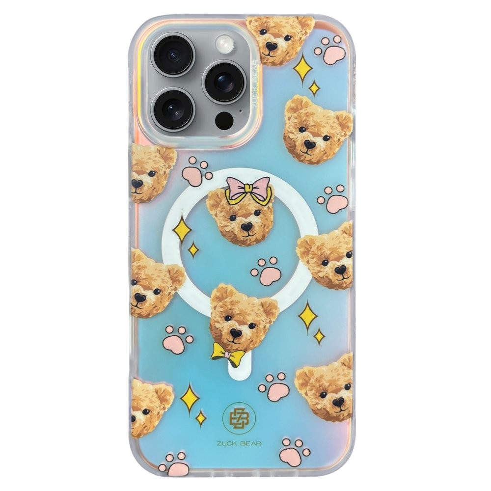 ZuckBear iPhone 16 Pro Max Darnell Frosted Laser Magsafe Kapak - Pretty Bear