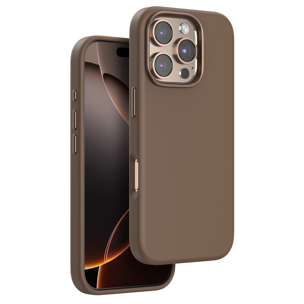 DamperGlass Premium Liquid Silikon MagCase - iPhone 16 Pro  - Desert