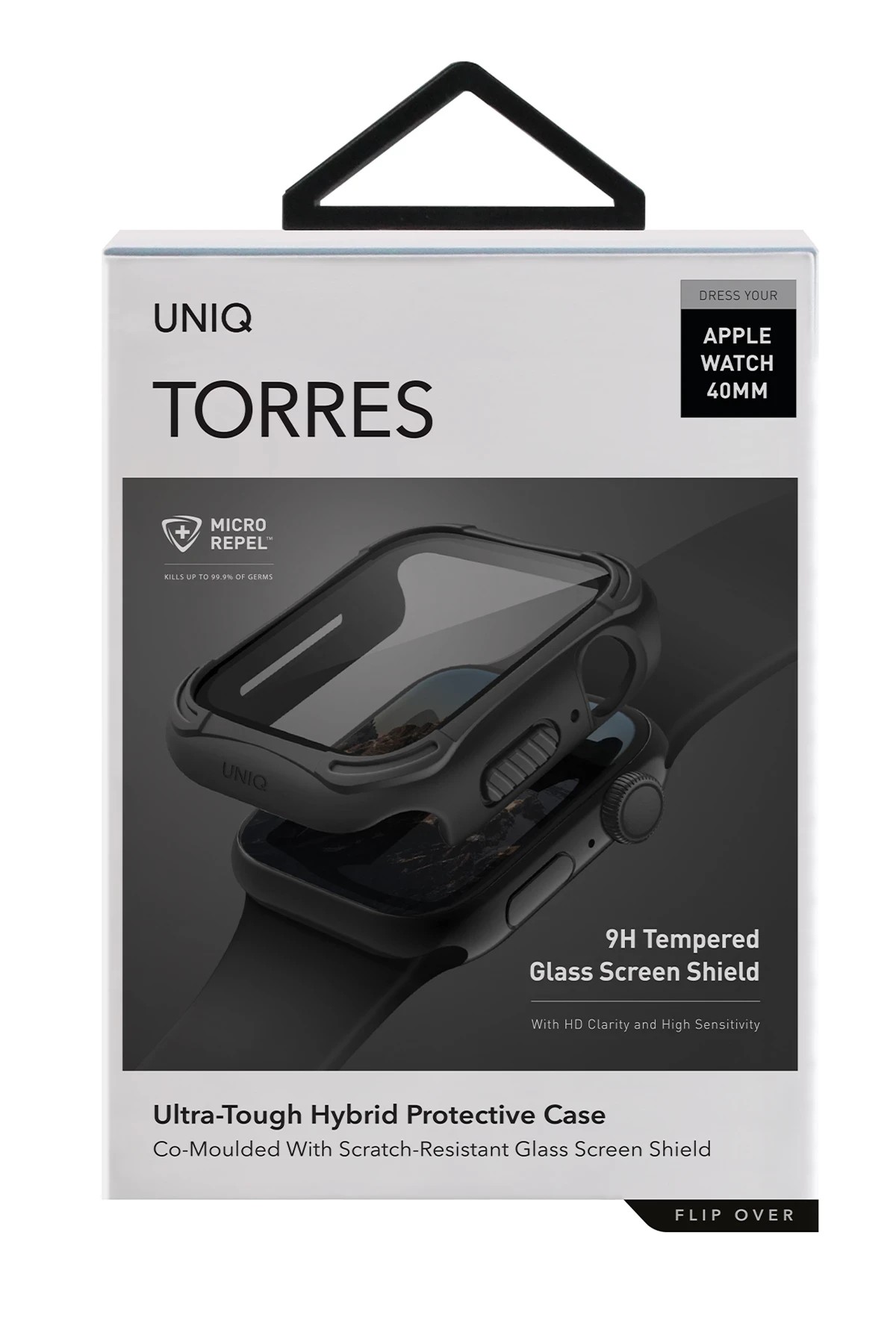 Uniq Watch 44mm Torres Camlı Kasa Ekran Koruyucu - Siyah