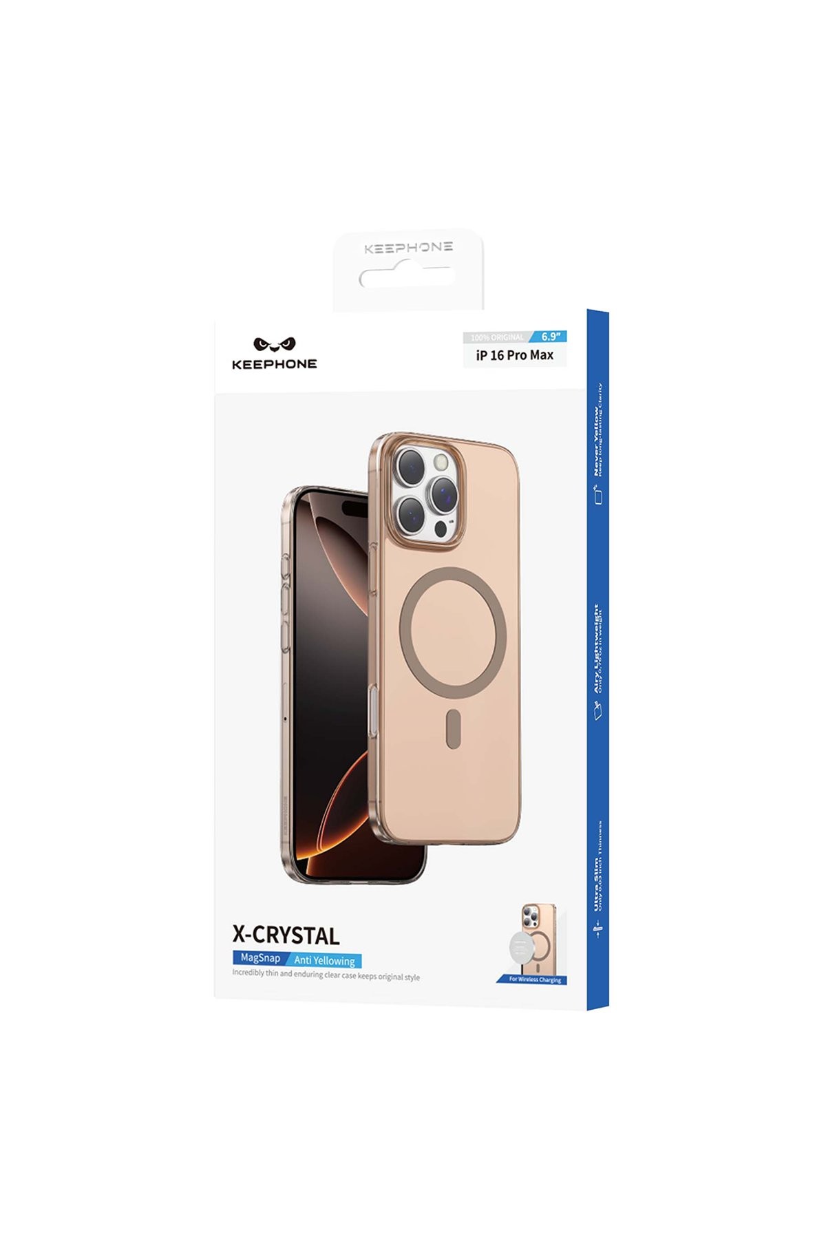 Keephone iPhone 16 Pro Max X-Crystal Slim Magsafe Kılıf