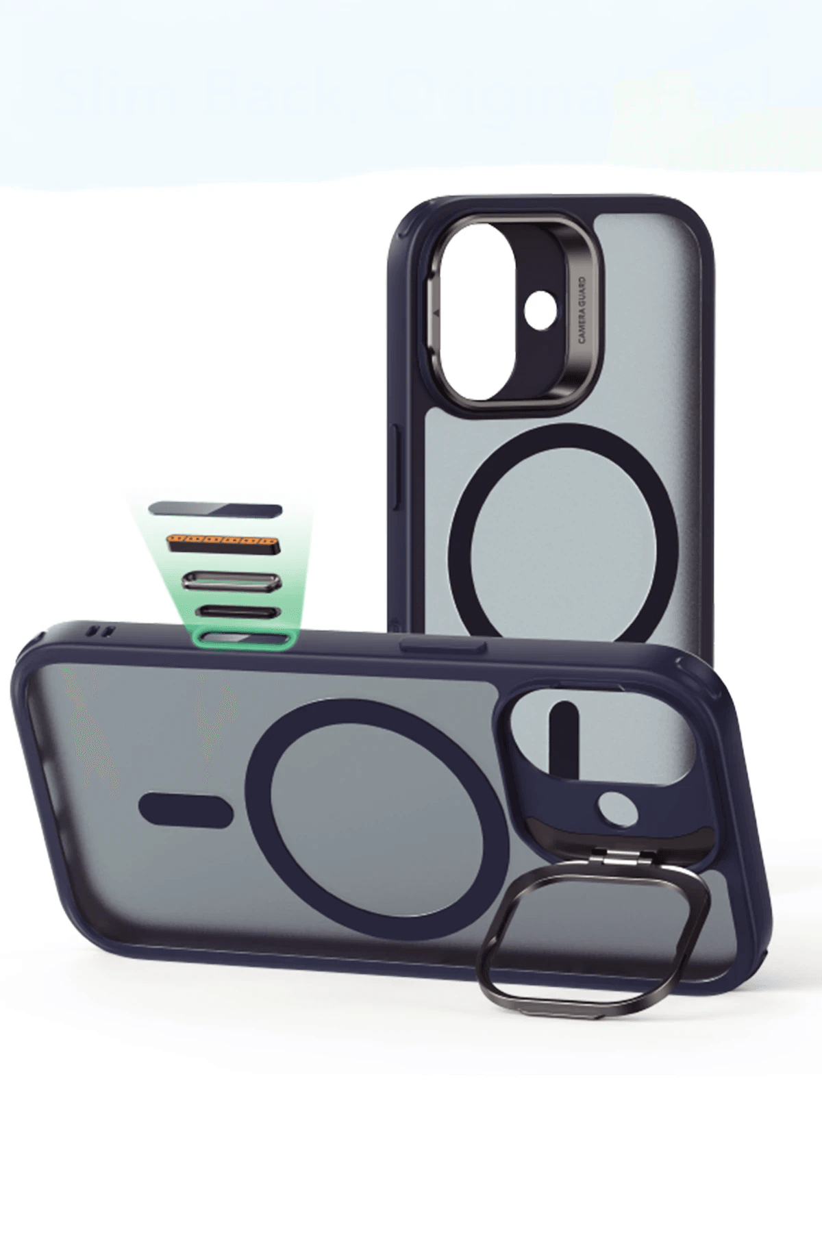 ESR Classic Hybrid Matte Magsafe Standlı Kapak - iPhone 17