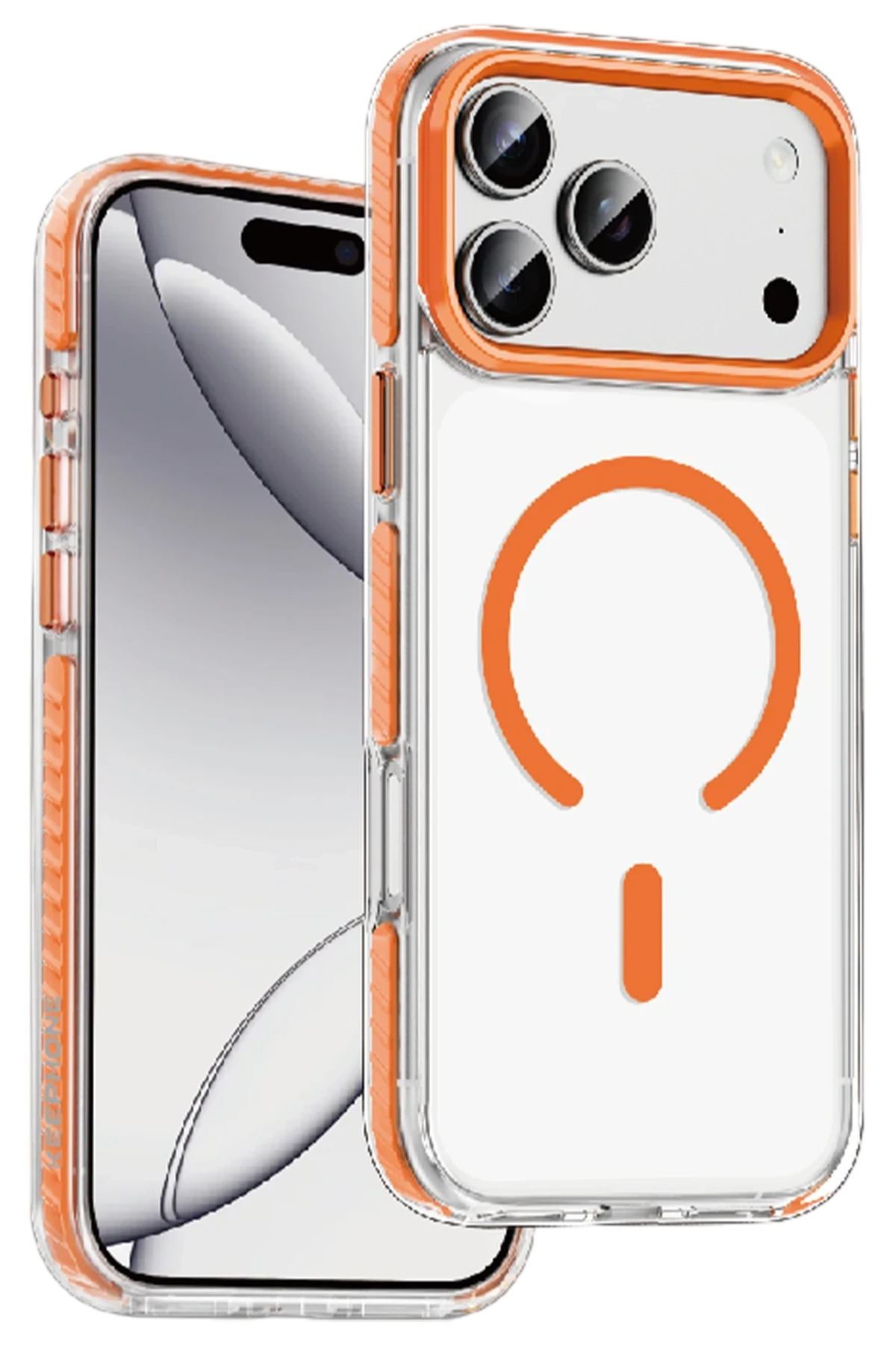 Keephone Shockstar Darbe Şeritli Magsafe Kapak - iPhone 17 Pro Max