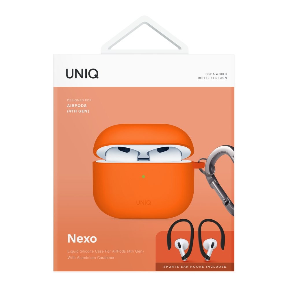 Uniq Airpods 3 (3.nesil) Nexo Silikon Kılıf  - Turuncu