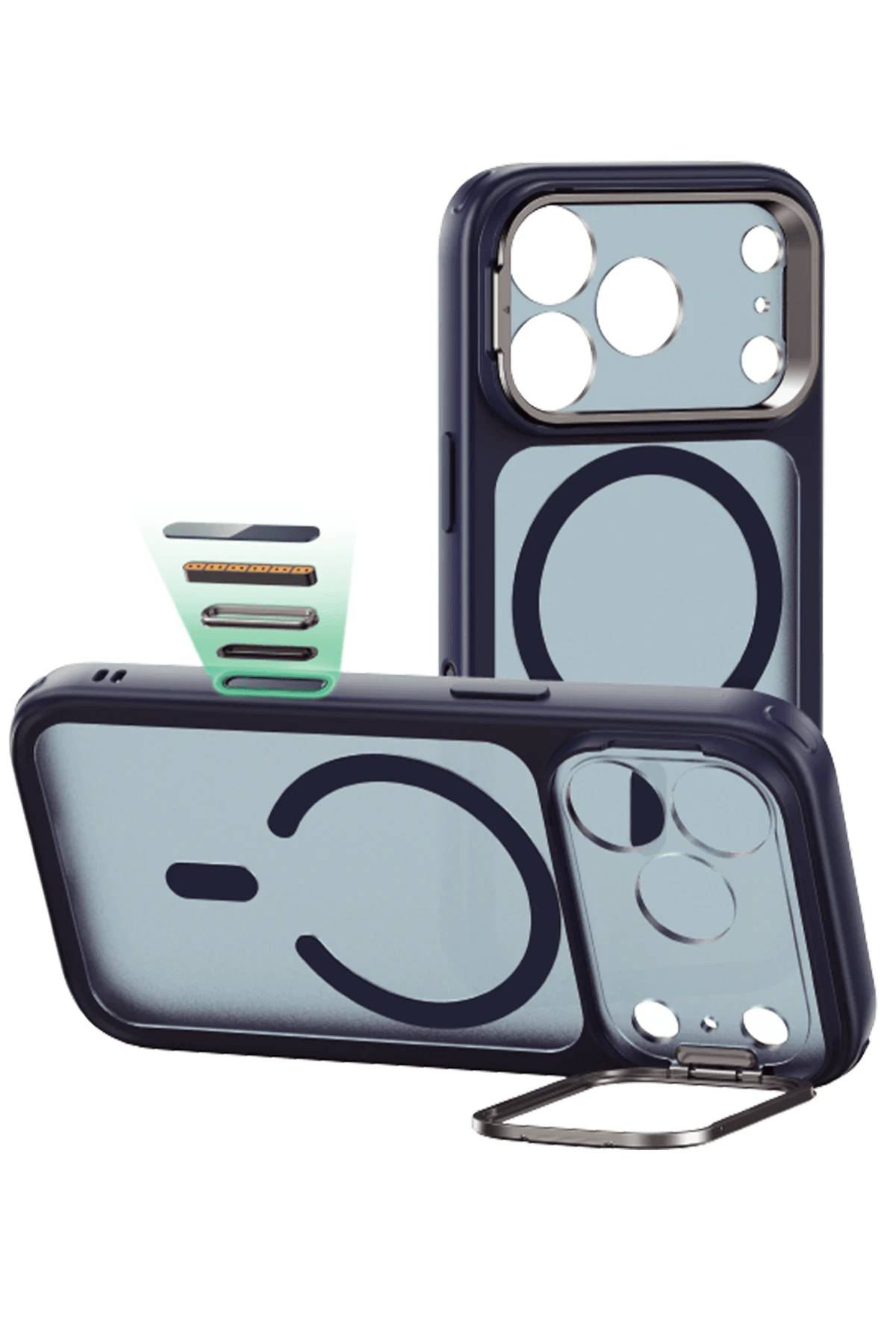 ESR Classic Hybrid Matte Magsafe Standlı Kapak - iPhone 17 Pro Max
