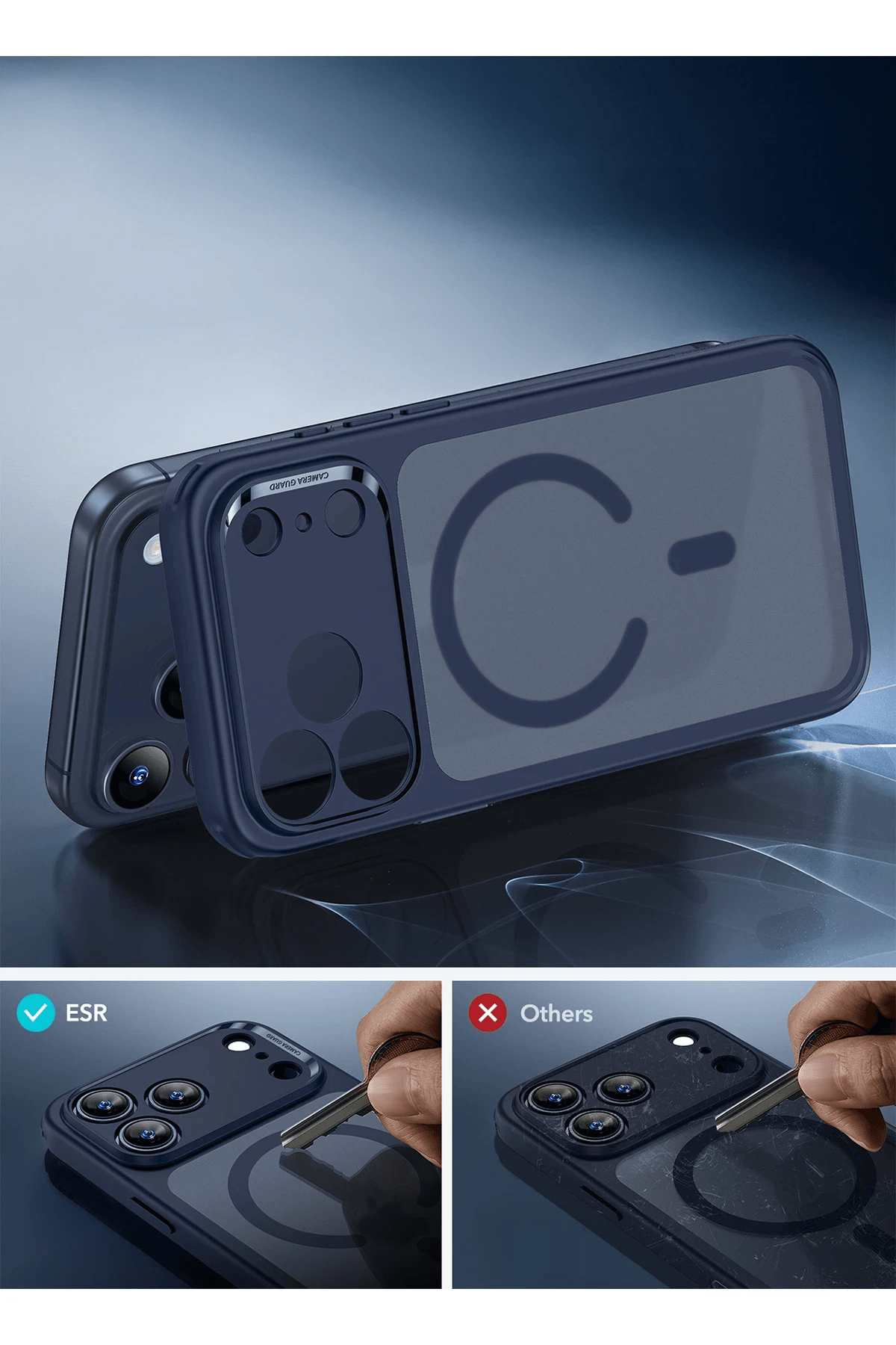 ESR Classic Hybrid Matte Magsafe Kapak - iPhone 17 Pro Max