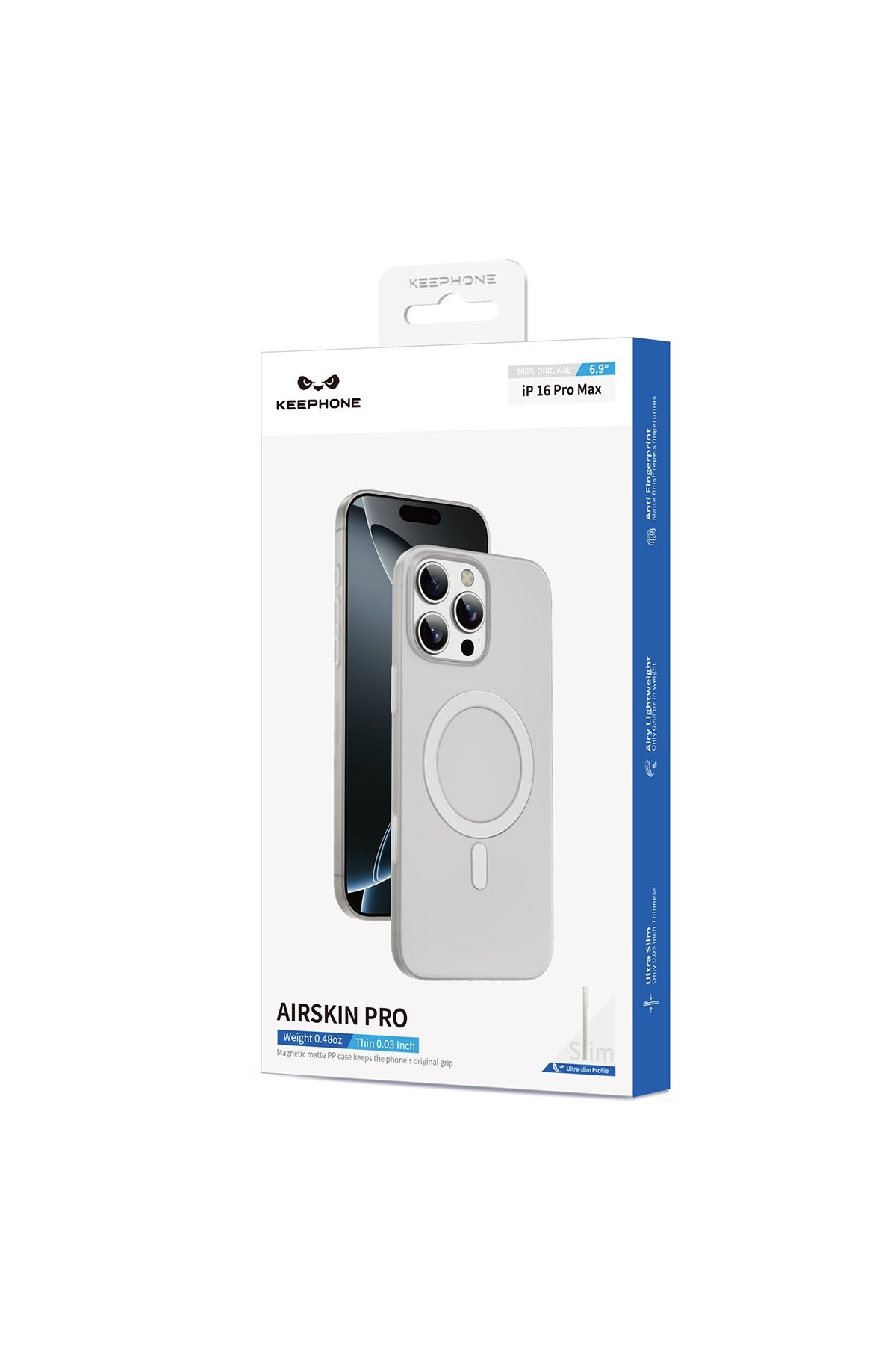 Keephone iPhone 16 Pro AirSkin Pro Magsafe Kılıf