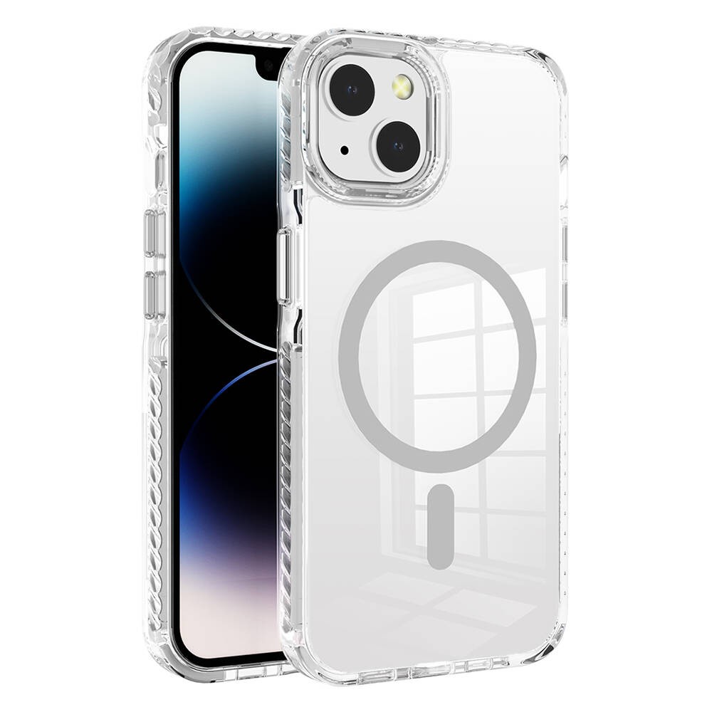 Apple iPhone 13 Kılıf Magsafe Şarj Özellikli Airbagli DamperGlass Philis Kapak