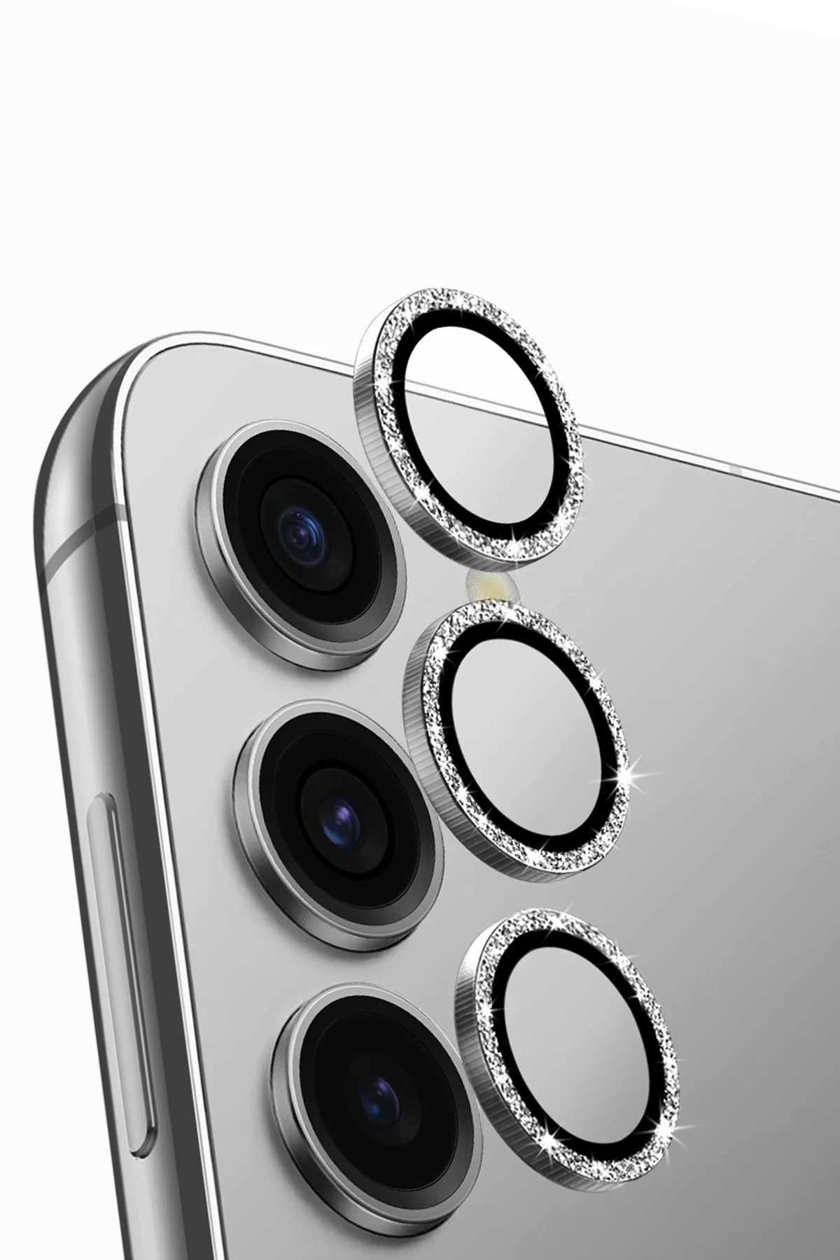 Uniq Samsung Galaxy S24 Plus Optix Simli Alüminyum Kamera Lens Koruyucu