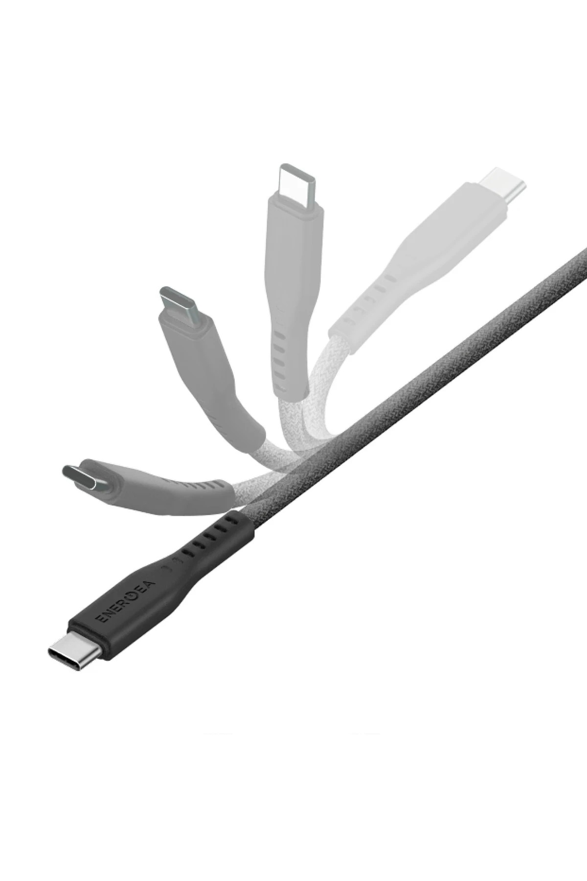 Energea Flow 1M USB 3.2 GEN 2 240W Type-C to Type-C PD Hızlı Şarj Kablo 