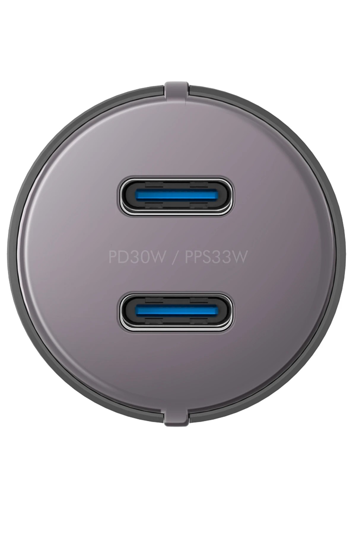 Energea AluDrive D60 66W 2 Adet 33W Type-C Çıkışlı Alüminyum Araç İçi Şarj Aleti 