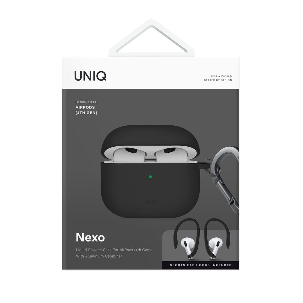 Uniq Airpods 3 (3.nesil) Nexo Silikon Kılıf  - Siyah