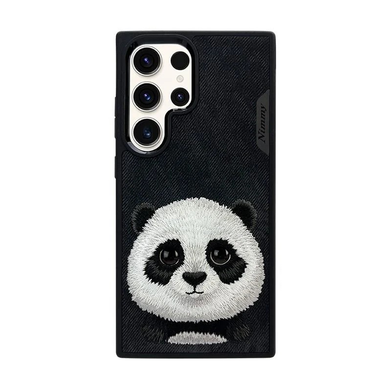 Nimmy Samsung S24 Ultra Panda Series Siyah Telefon Kılıfı