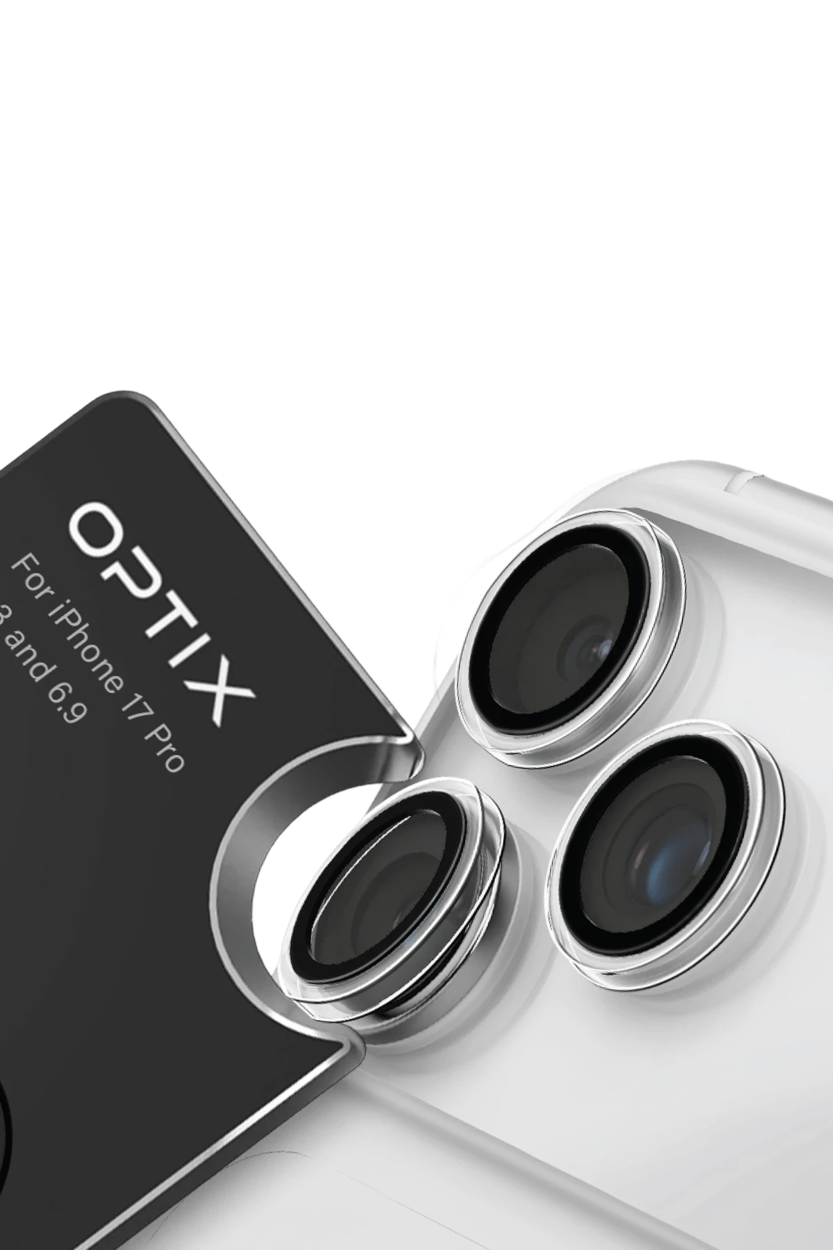 Uniq Apple iPhone 17 Pro / 17 Pro Max Optix Kamera Lens Koruyucu - Şeffaf