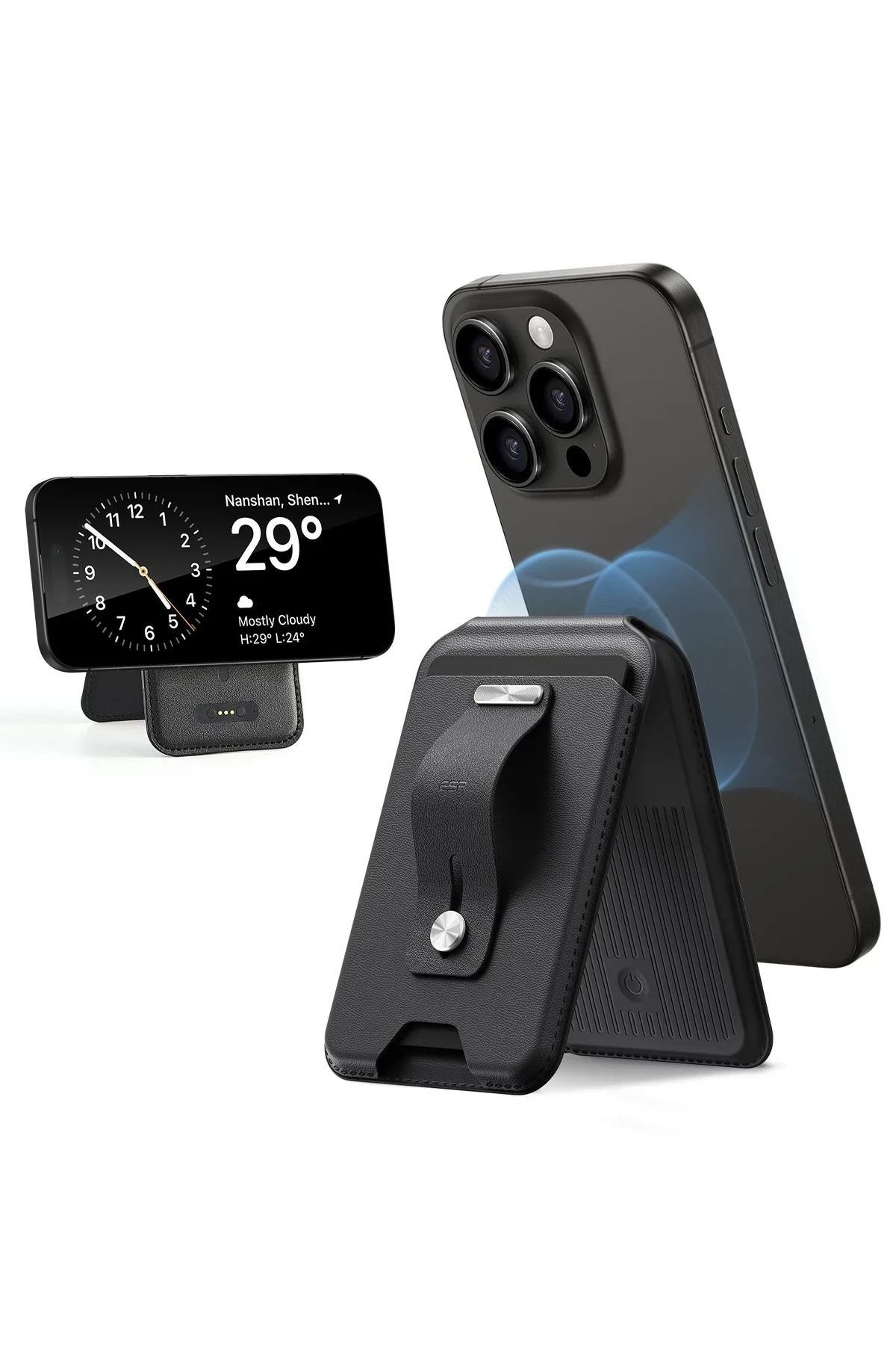 ESR HaloLock Geo Apple Find My Destekli Stant Özellikli Magsafe Kartlık 