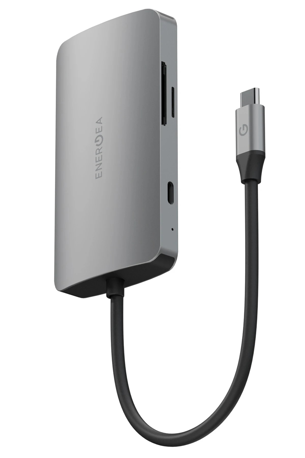 Energea AluHub HD3 60W Type-C PD Şarj Destekli 6in1 4K Hub Dönüştürücü