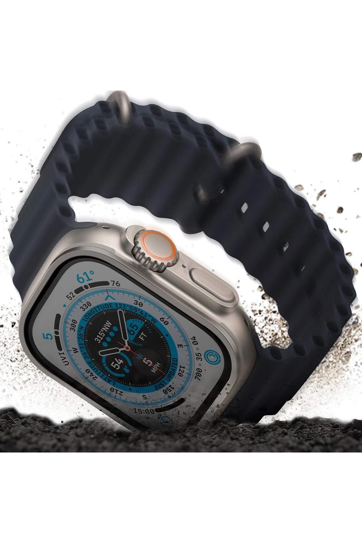 UNIQ Watch Ultra 49 mm Optix Duo Pro Anti Reflective Camlı Çelik Kasa Koruyucu 