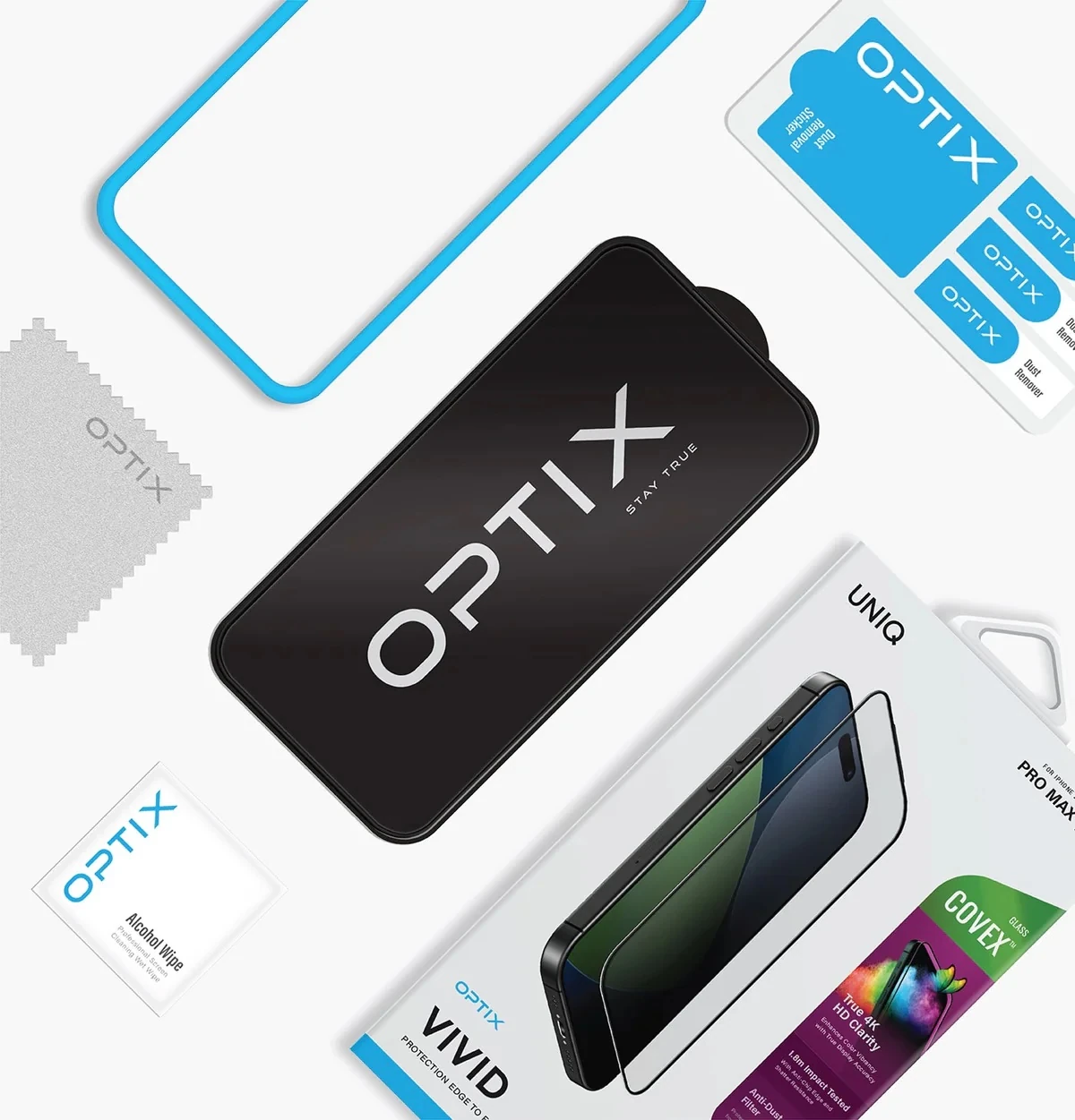 UNIQ Optix Covex 5X Vivid Ekran Koruyucu - iPhone 17 Pro