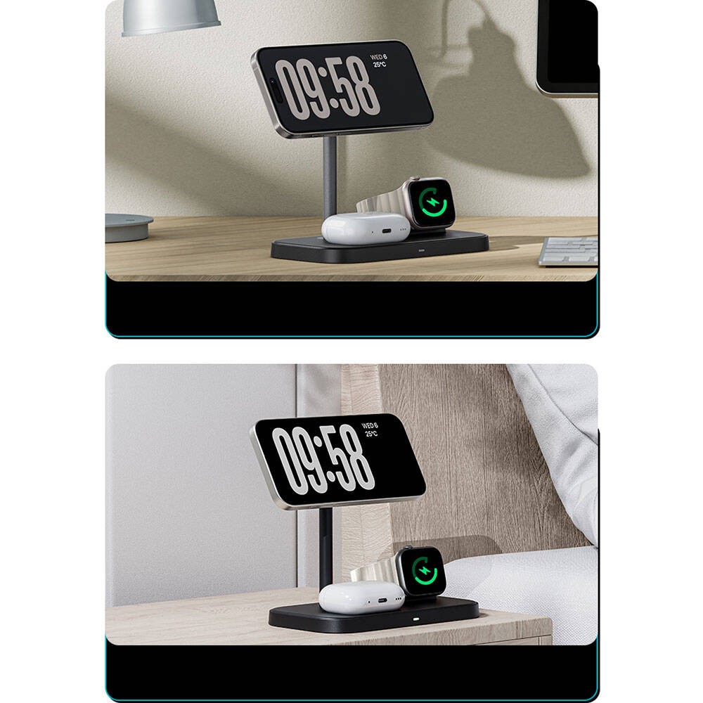 Benks 15w Magsafe Şarj İstasyonu 3-in-1 