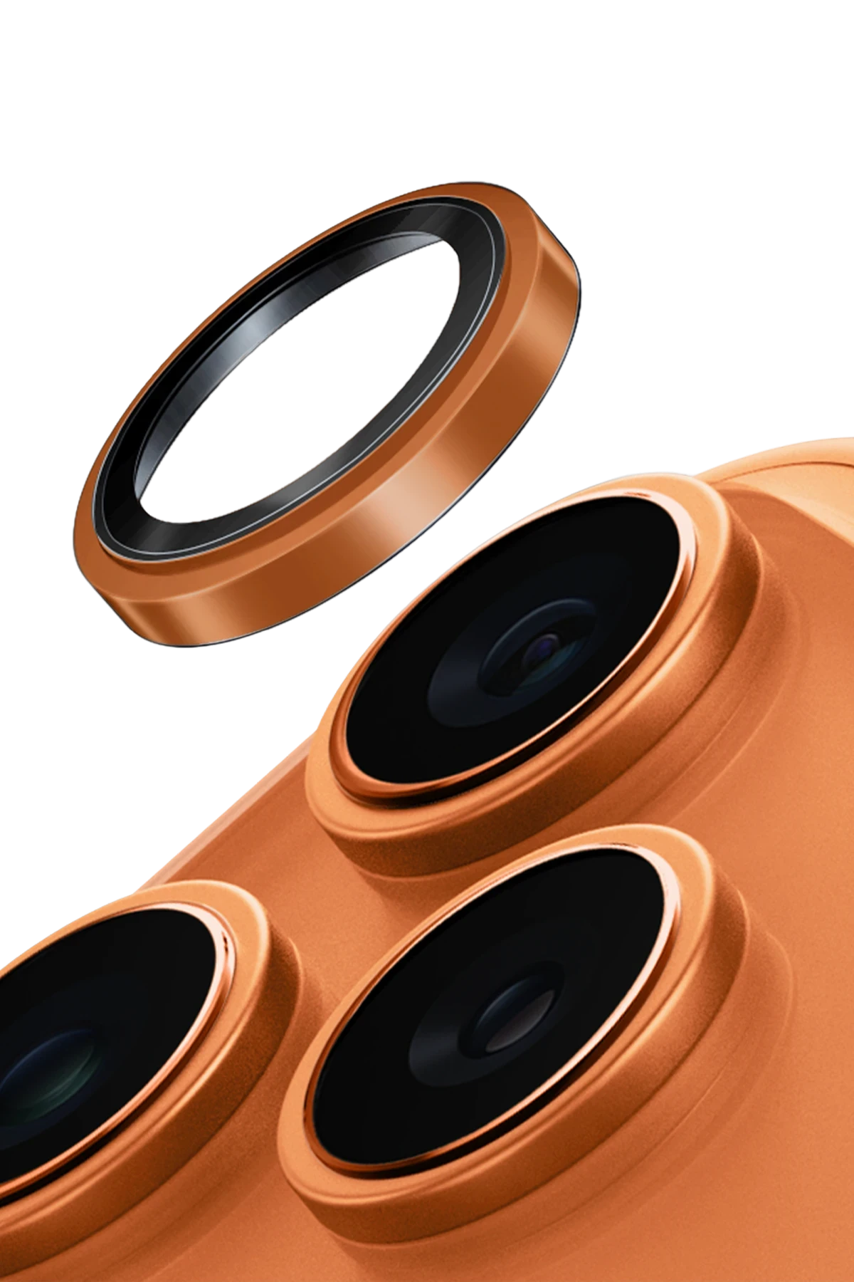 Uniq iPhone 17 Pro / 17 Pro Max Optix Çelik Çerçeveli Sapphire Kamera Lens Koruyucu