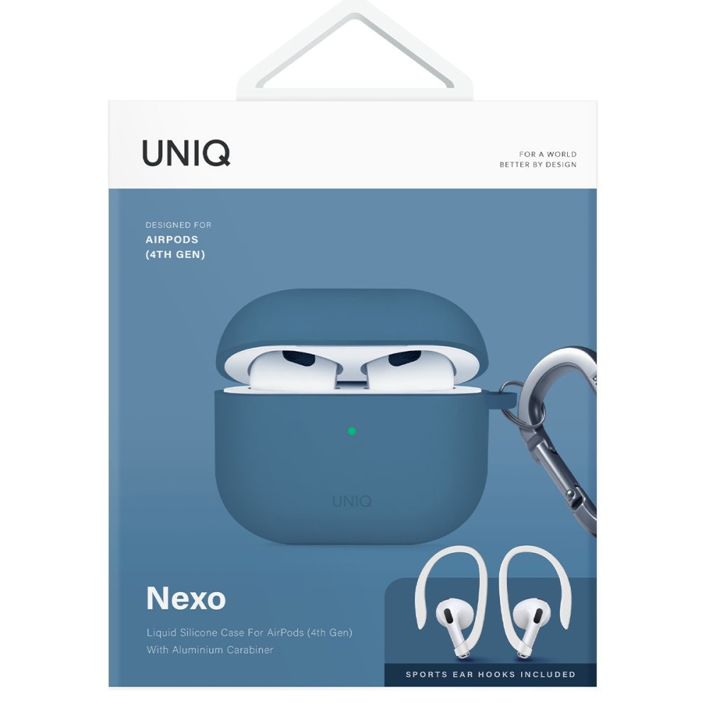 Uniq Airpods 3 (3.nesil) Nexo Silikon Kılıf  - Mavi