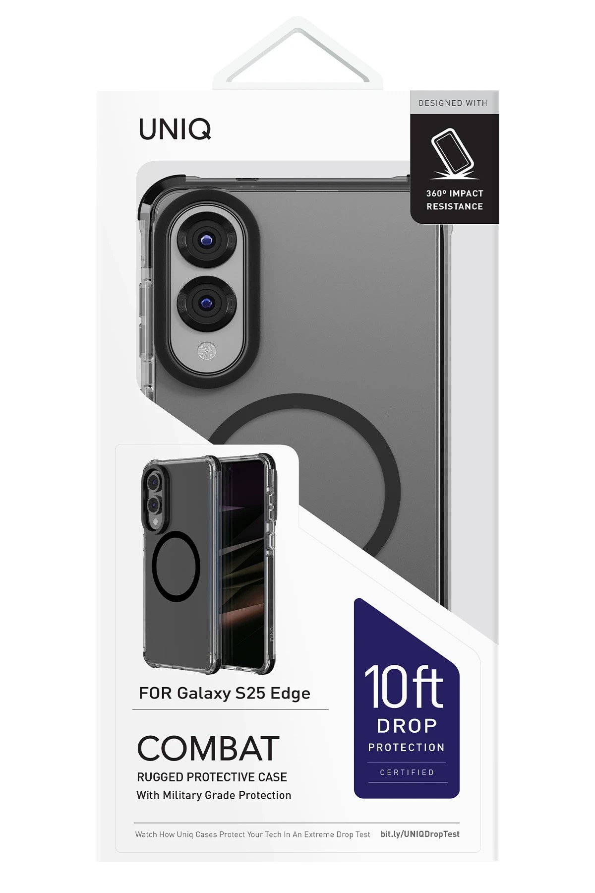 Uniq Samsung Galaxy S25 Edge Combat Magsafe Kapak - Siyah