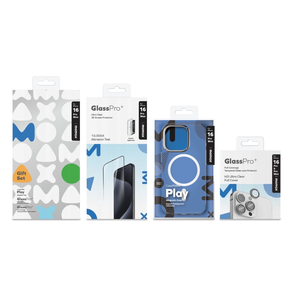 MOMAX iPhone 16 Pro Protecton Bundle Set