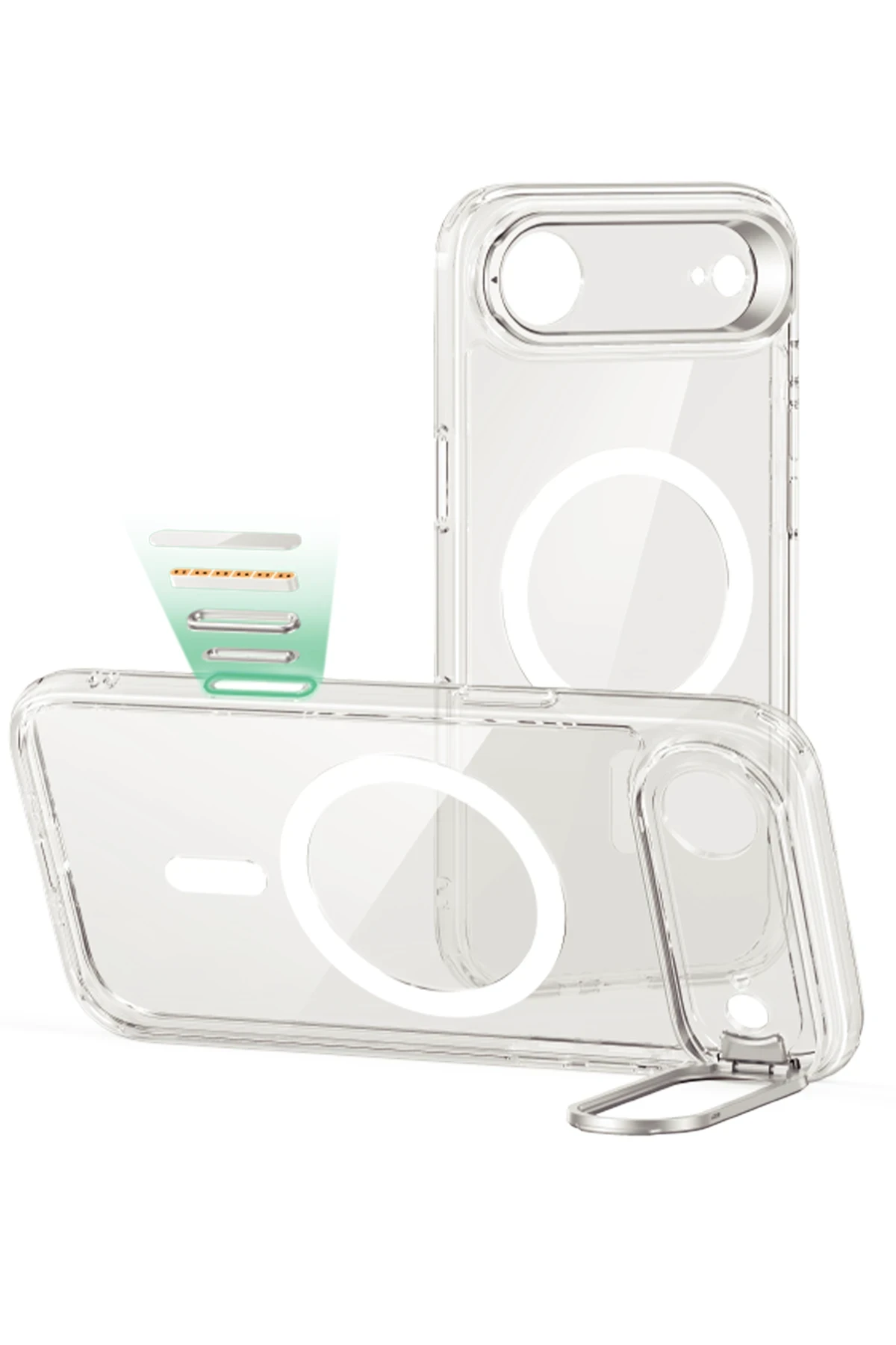 ESR Classic Hybrid Magsafe Standlı Kapak - iPhone 17 Air  - Şeffaf