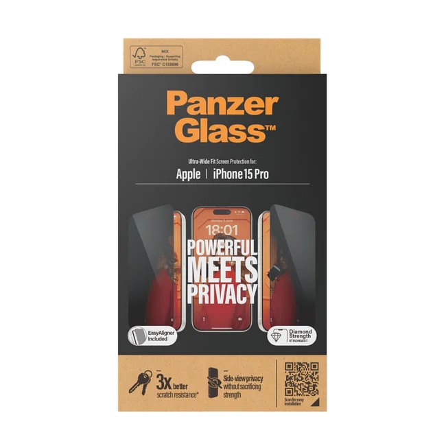 Panzerglass™ Hayalet Ekran Koruyucu – iPhone 15 Pro