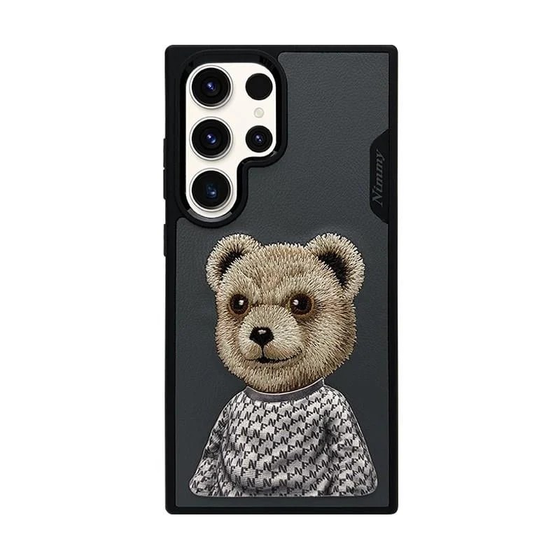 Nimmy Samsung S24 Uyumlu Bear Series Füme Telefon Kılıfı