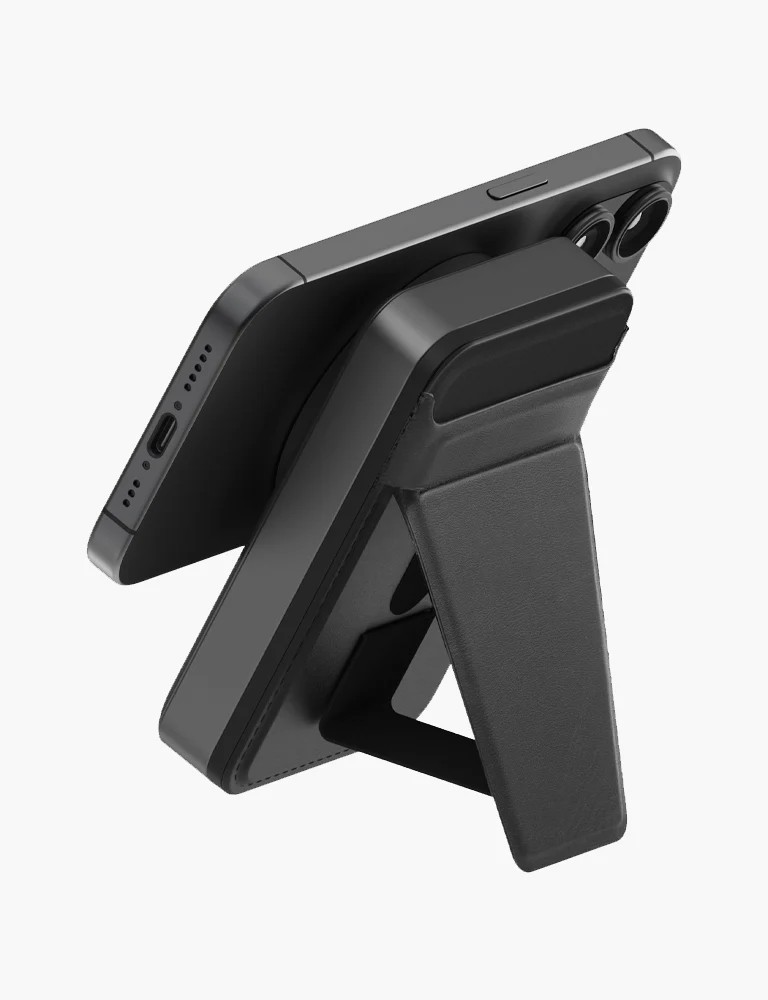 Energea MagWallet Card 10K 10.000 mAh 20W Type-C ve 15W Kablosuz Şarj Çıkışlı Ekstra Stand Özellikli Magsafe Kartlıklı PD Hızlı Şarj Magsafe Powerbank 