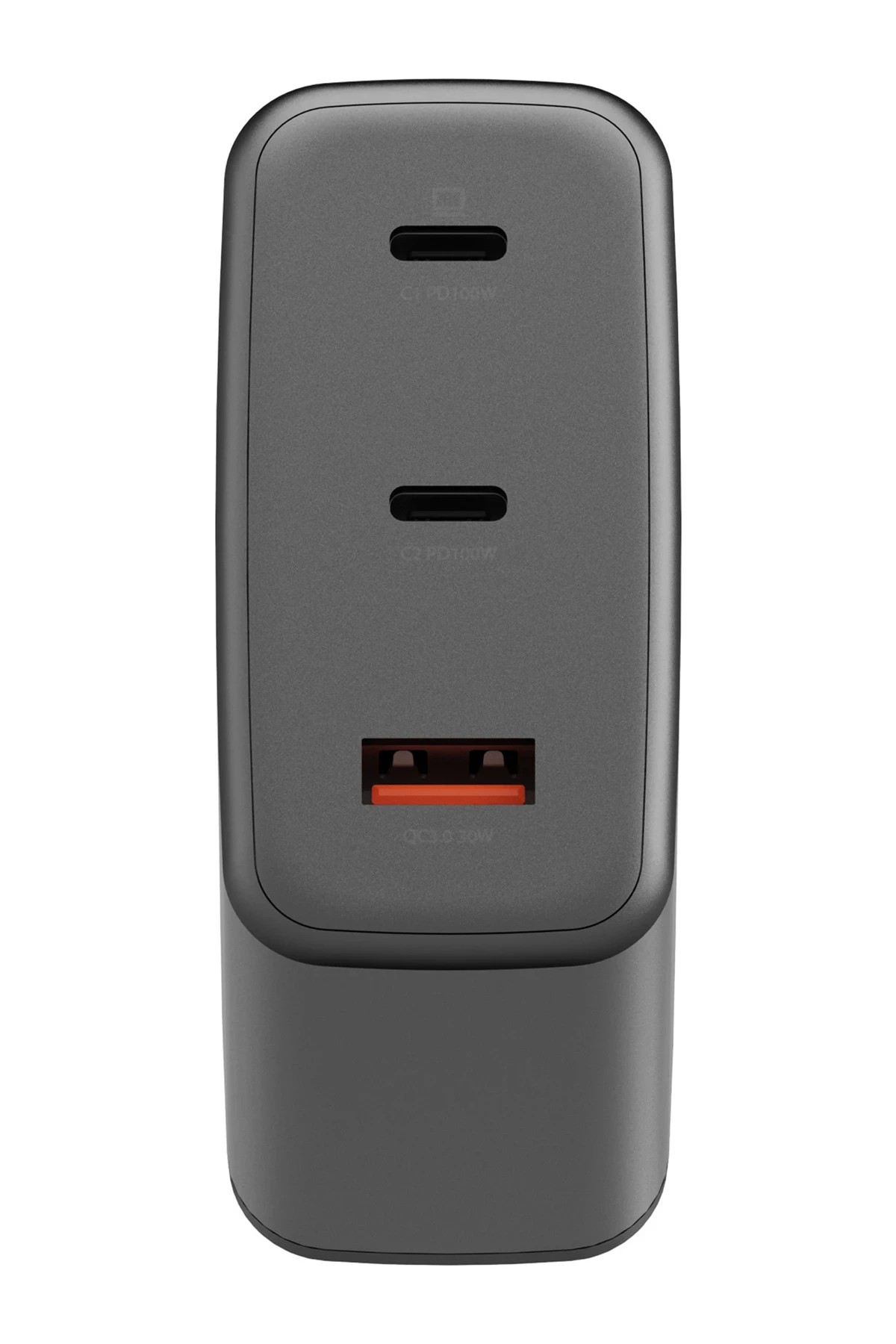 Energea AmpCharge GaN100 2 Adet 100W Type-C ve 30W USB 3.0 Çıkışlı Hızlı Şarj Aleti