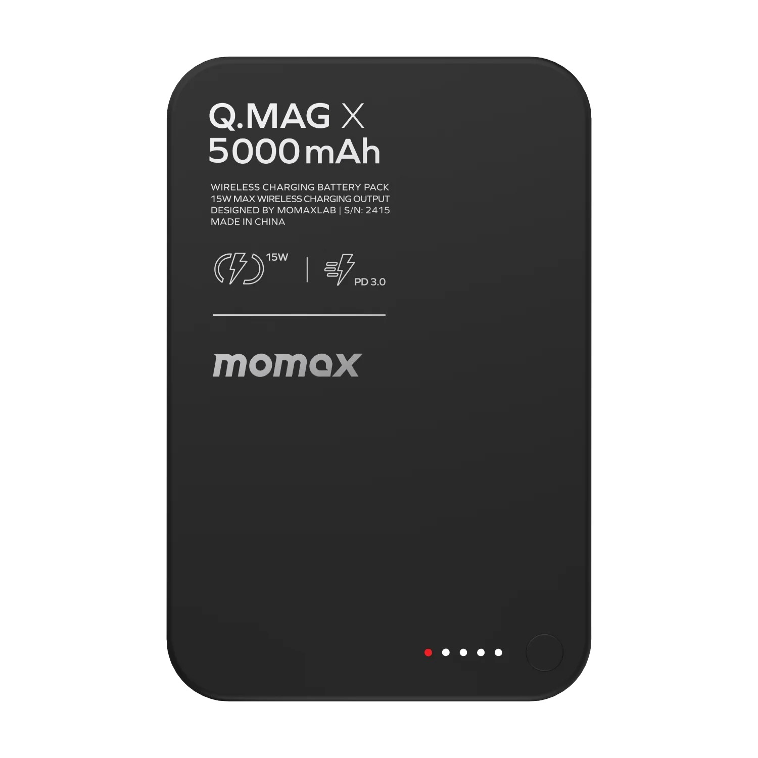 Momax Q.mag X Magsafe Özellikli 5000mAh Powerbank Siyah