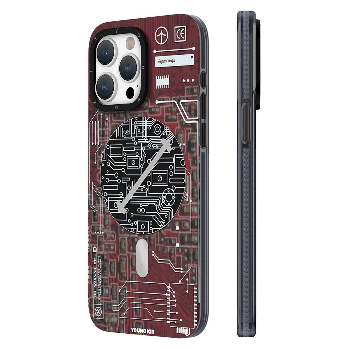Apple iPhone 15 Kılıf Magsafe Şarj Özellikli YoungKit Technology Serisi Kapak