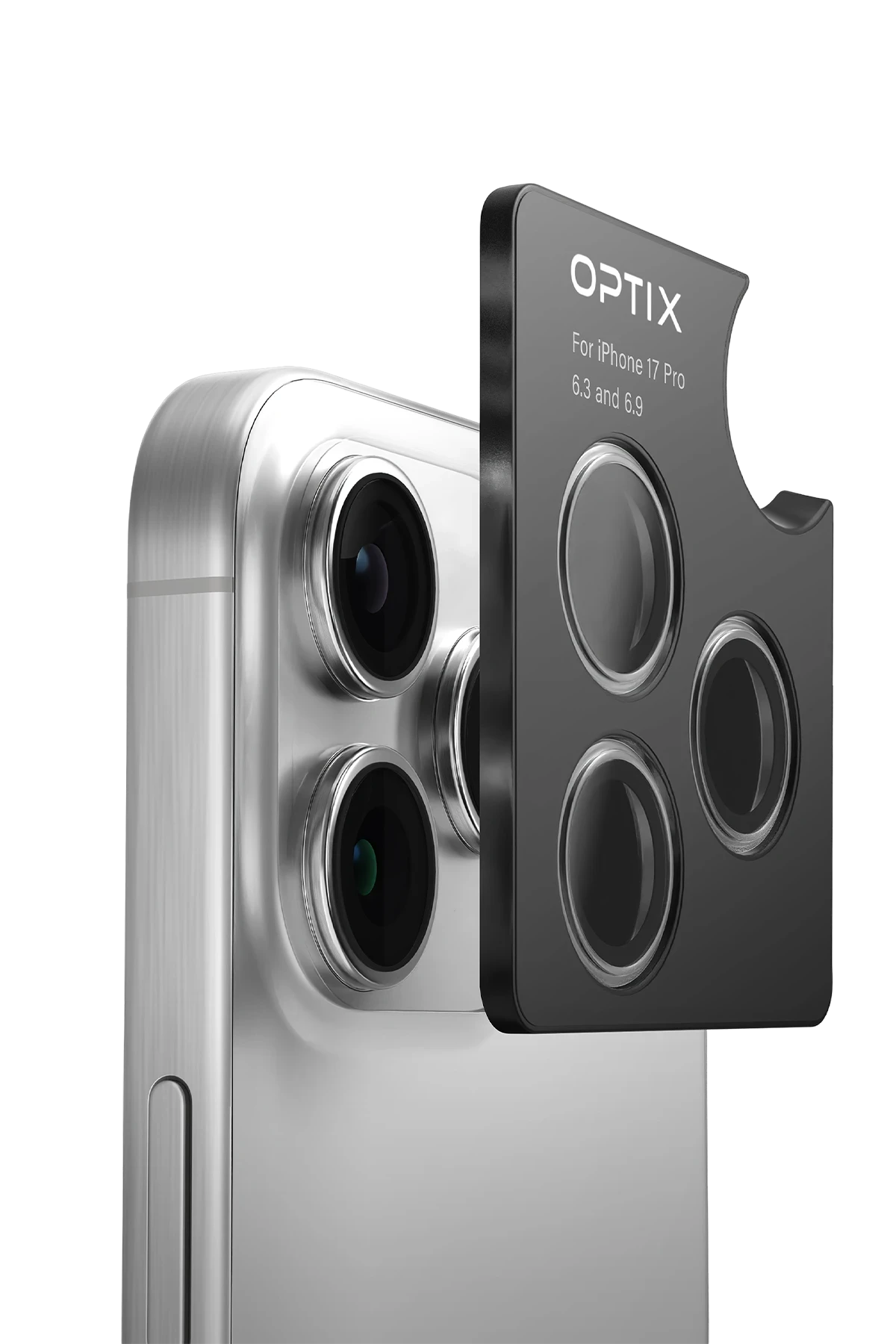 Uniq Apple iPhone 17 Pro / 17 Pro Max Optix Kamera Lens Koruyucu - Şeffaf