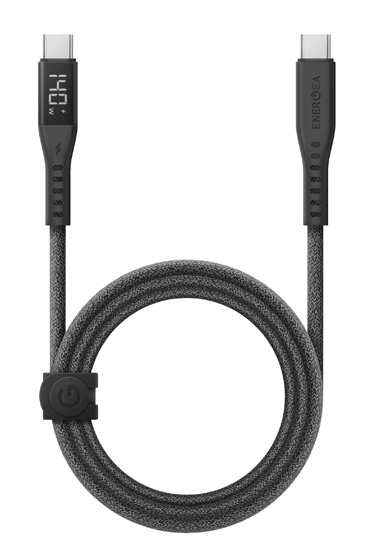 Energea Flow 1.5M 240W Dijital Göstergeli Type-C to Type-C PD Hızlı Şarj Kablo 